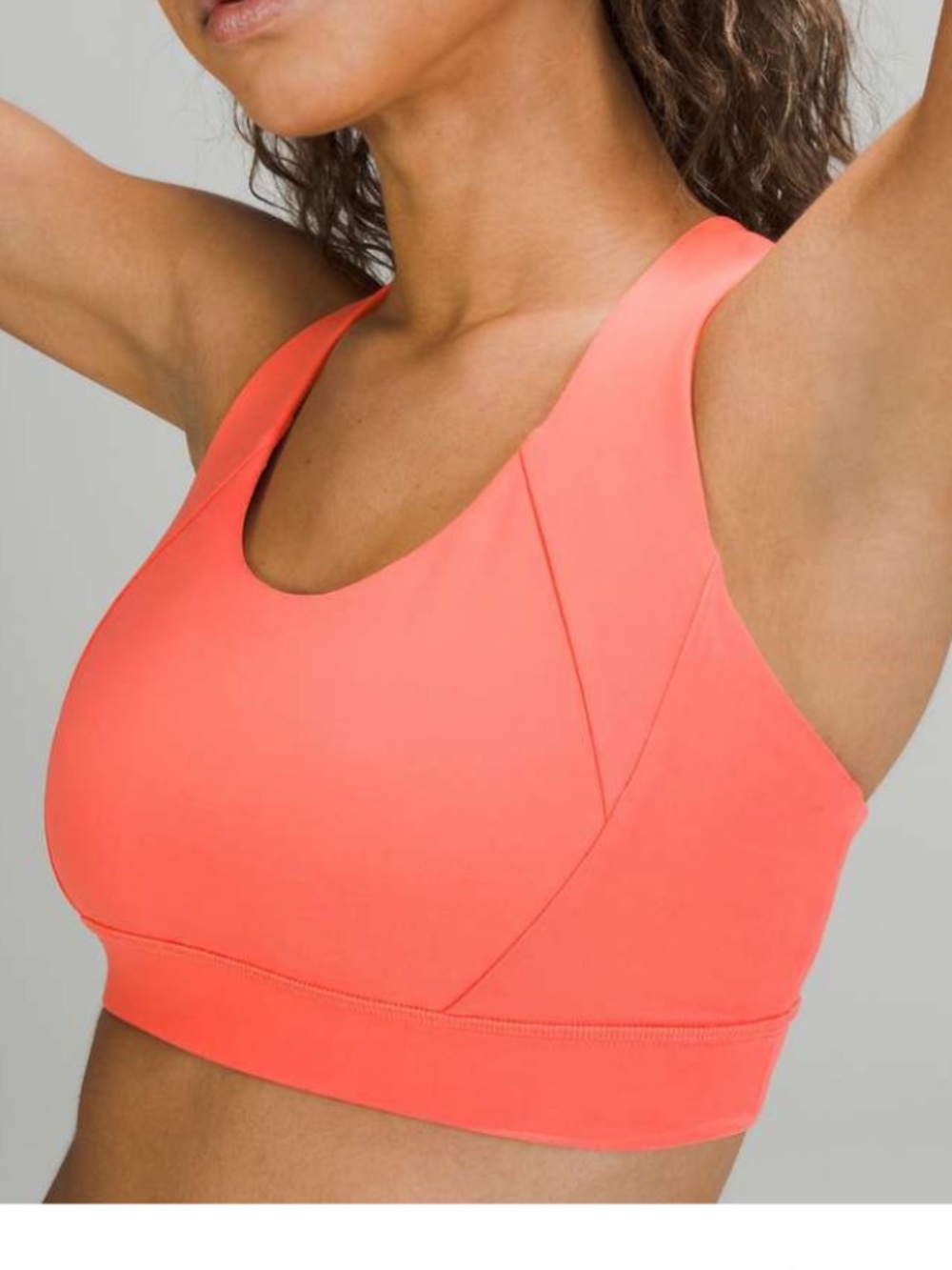 Lululemon Free to Be Elevated Bra in raspberry cream coral orange pink DD/E 4 - Picture 2 of 11